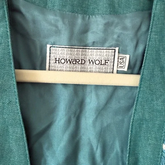 Vintage 80s Howard Wolf Colorful Vest with Embroidered Details - Picture 3 of 5